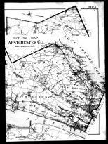 Westchester County Outline Map Right, Westchester County 1901